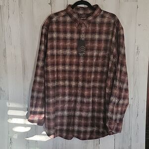 NWT Solaris Big and Tall long sleeve Flannel size 2XB